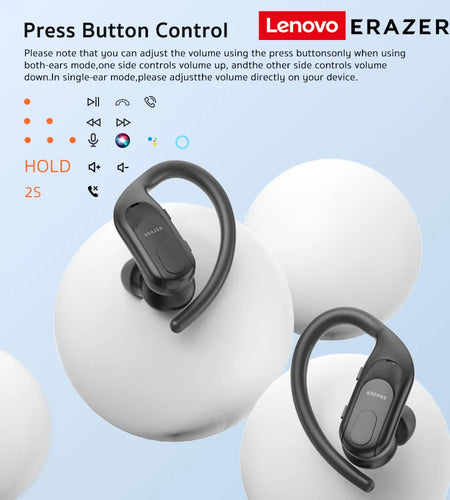 ERAZER X5 Wireless Headphones Bluetooth 5.4 Sport Headset Noise Cancelling Low Latency HIFI Sound Quality Music Earbuds