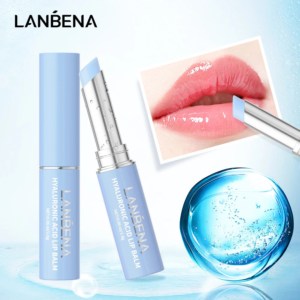 Chameleon Lip Balm Hyaluronic Acid Rose Moisturizing Natural Nourishing Smoothing Lip Lines Long-Lasting Lip Care