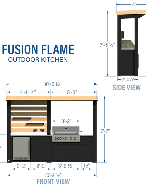 Load image into Gallery viewer, Fusion Flame Outdoor Kitchen
