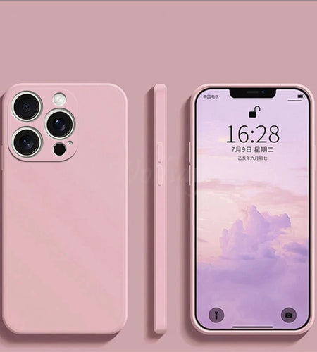 For  16 Pro Max Case Liquid Silicone Original Plain Rubber TPU Protector Case for  16 Pro Max Cover TPU Shockproof