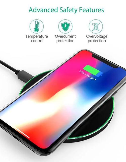 Load image into Gallery viewer, Wireless Charger 15W Fast Charge Aluminum Wireless Charging Pad for Iphone 15Pro Max 15 14 13 12 11/XS/XR/8, Samsung Galaxy S23 S22/S21, Note 20/10
