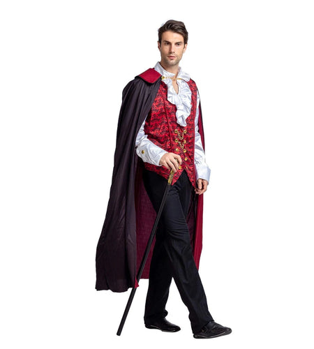Halloween Vampire Costume Set for Adult Halloween Costumes Party Fancy Dress-Up