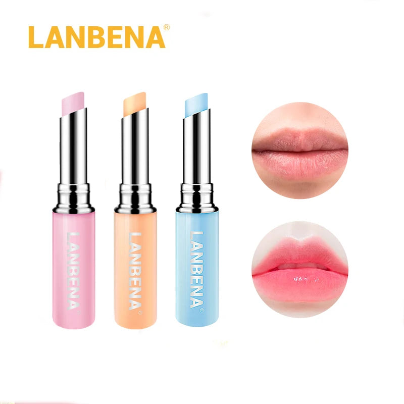 Chameleon Lip Balm Hyaluronic Acid Rose Moisturizing Natural Nourishing Smoothing Lip Lines Long-Lasting Lip Care