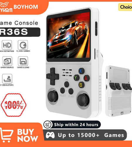 Open Source  Retro Handheld Video Game Console Linux System 3.5 Inch IPS Screen Portable Pocket Video Player 64GB 128G Games
