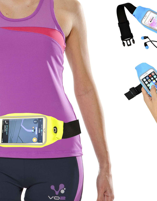 Load image into Gallery viewer, Sport Belt, Colorful Fitness Running Waterproof Waist, Adjustable Belt, Adults, Neon Green
