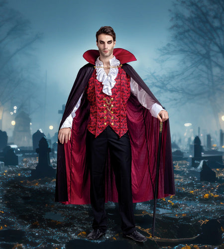 Halloween Vampire Costume Set for Adult Halloween Costumes Party Fancy Dress-Up
