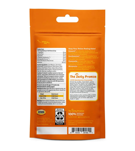 Calming Bites, Stress & Anxiety Relief Supplement for Cats, 30 Count