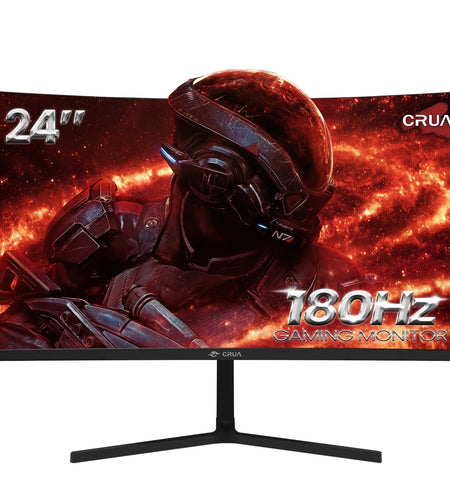 24" 165Hz/180Hz Curved Gaming Monitor - FHD 1080P Frameless Computer Monitor, AMD Freesync, Low Motion Blur,Dp&Hdmi Port, Black
