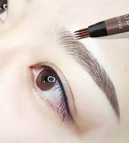 4 Fork Makeup Eyebrow Pen Waterproof 4D Brown Eyebrow Tint Tattoo Cosmetic Long Lasting Natural Make up Eye Brow Pencil