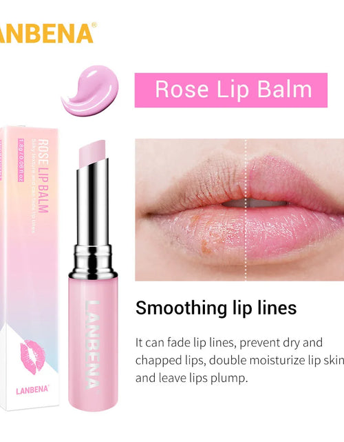 Load image into Gallery viewer, Chameleon Lip Balm Hyaluronic Acid Rose Moisturizing Natural Nourishing Smoothing Lip Lines Long-Lasting Lip Care
