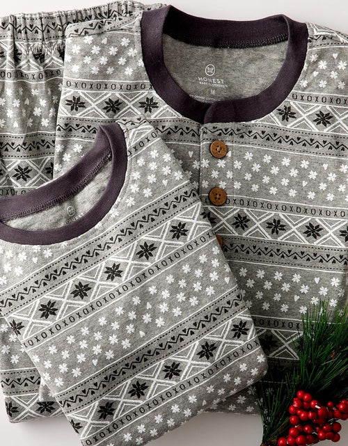 Load image into Gallery viewer, Organic Cotton Holiday Family Jammies Pajamas
