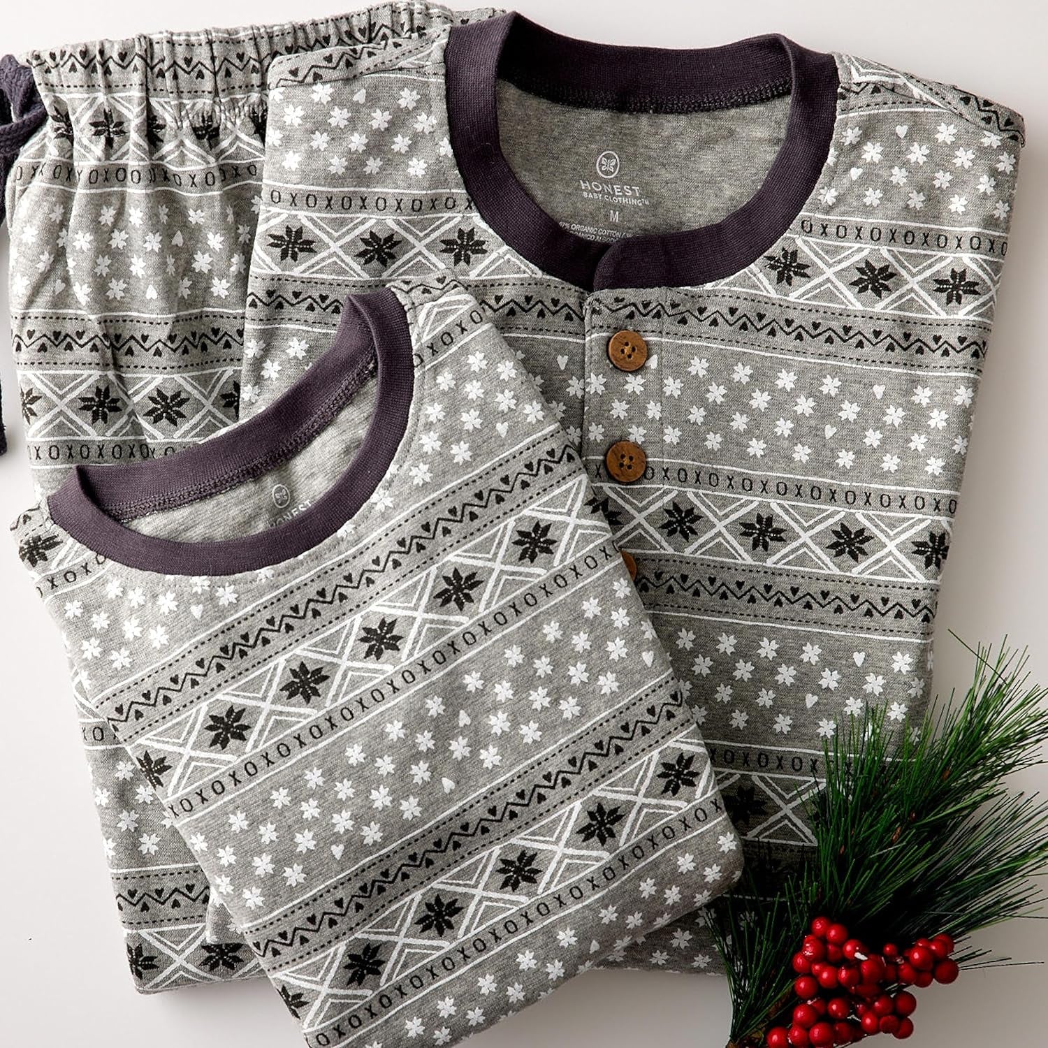 Organic Cotton Holiday Family Jammies Pajamas