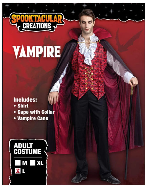 Load image into Gallery viewer, Halloween Vampire Costume Set for Adult Halloween Costumes Party Fancy Dress-Up
